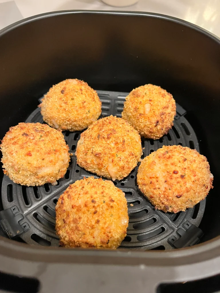 arancini balls after air fryer