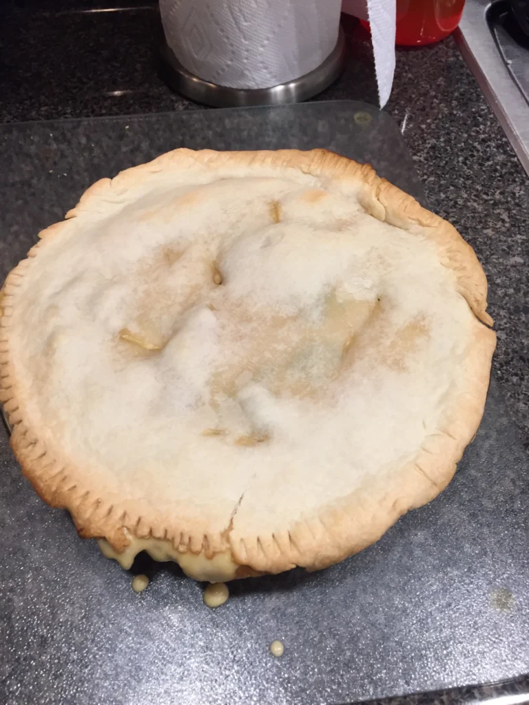 cooked pot pie