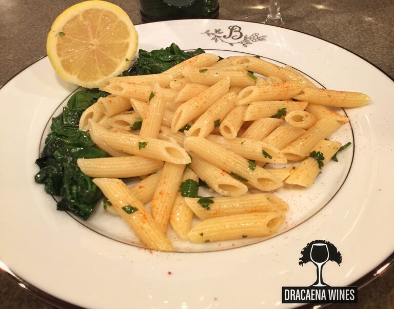 Wilted Spinach with Lemon Pasta
