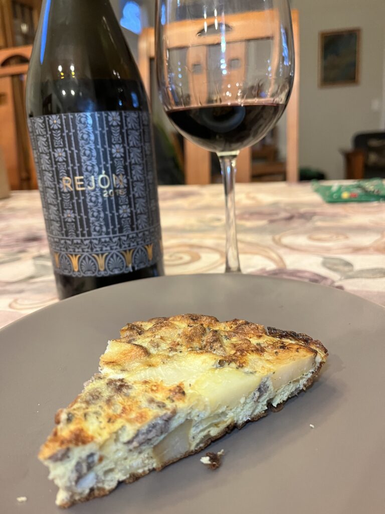 Wine and tortilla