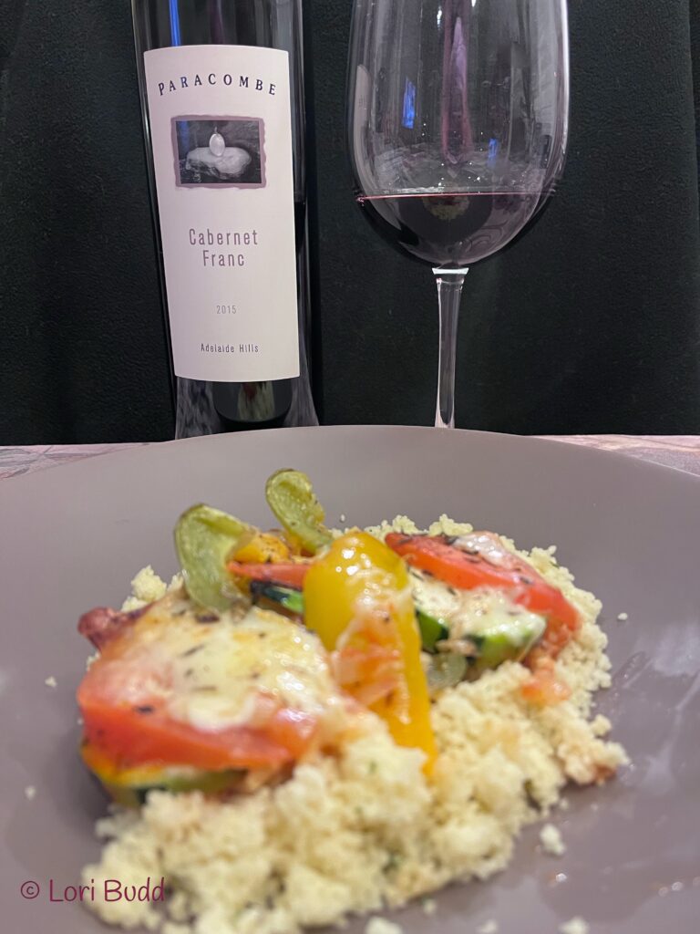 Paracombe Cab Franc and Ratatouille