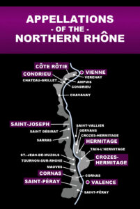 map of the northern Rhône