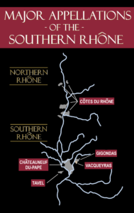 map of the southern Rhône