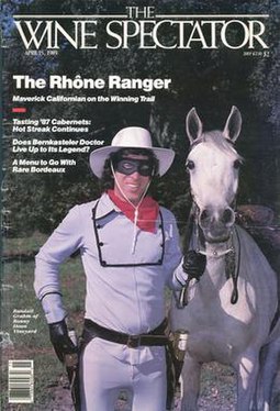 image of the cover of Wine Spectator with Rhone Ranger