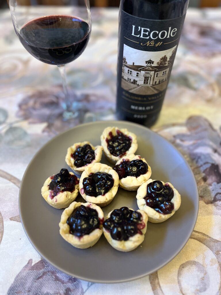 Unveiling the Flavors: Blueberry Tart and L’Ecole Merlot
