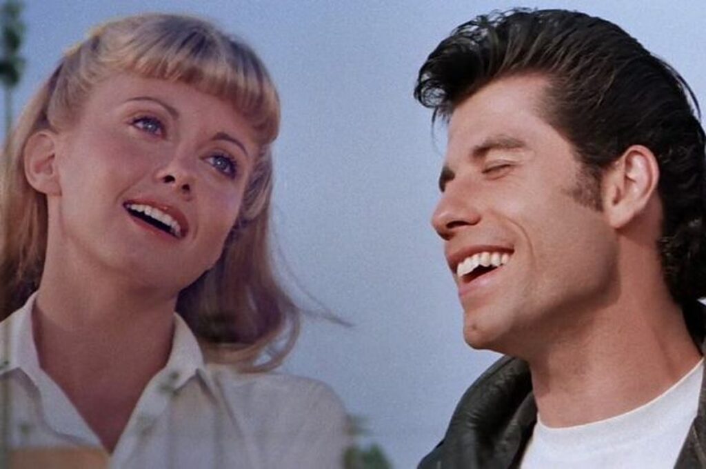 scene from movie Grease; Summer lovin