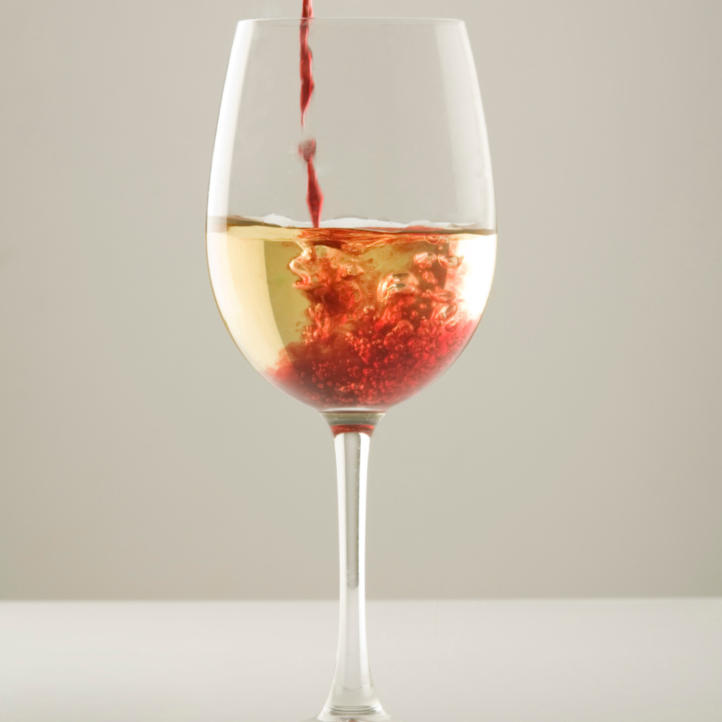 blending red and white wine